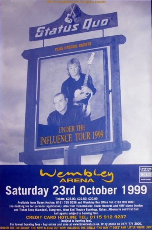 Status Quo en Angleterre (années 90)